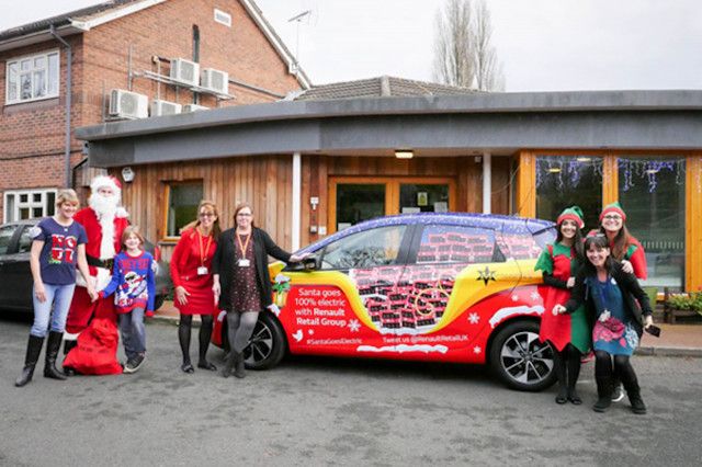 Papá Noel cambia su trineo por un Renault ZOE en Reino Unido