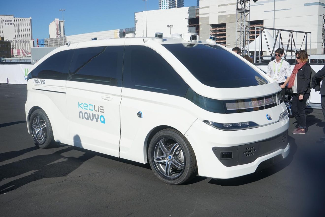 Navya muestra su taxi autónomo de nivel 5 en el CES de Las Vegas