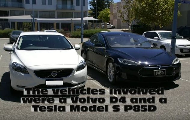 Un Tesla Model S cargado con un generador diésel consume menos que un Volvo V40