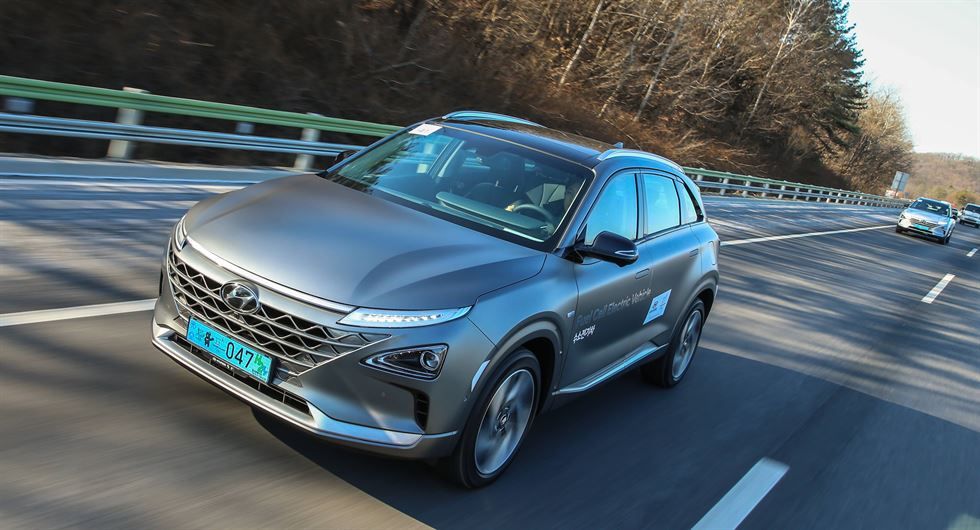 Primeras pruebas del Hyundai Nexo con pila de combustible de hidrógeno