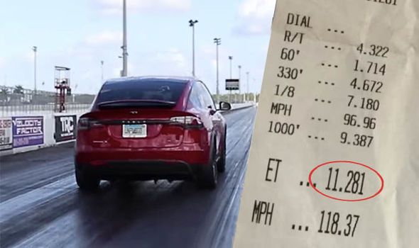 El Tesla Model X P100D Ludicrous logra un récord de aceleración superando a un Jeep Trackhawk