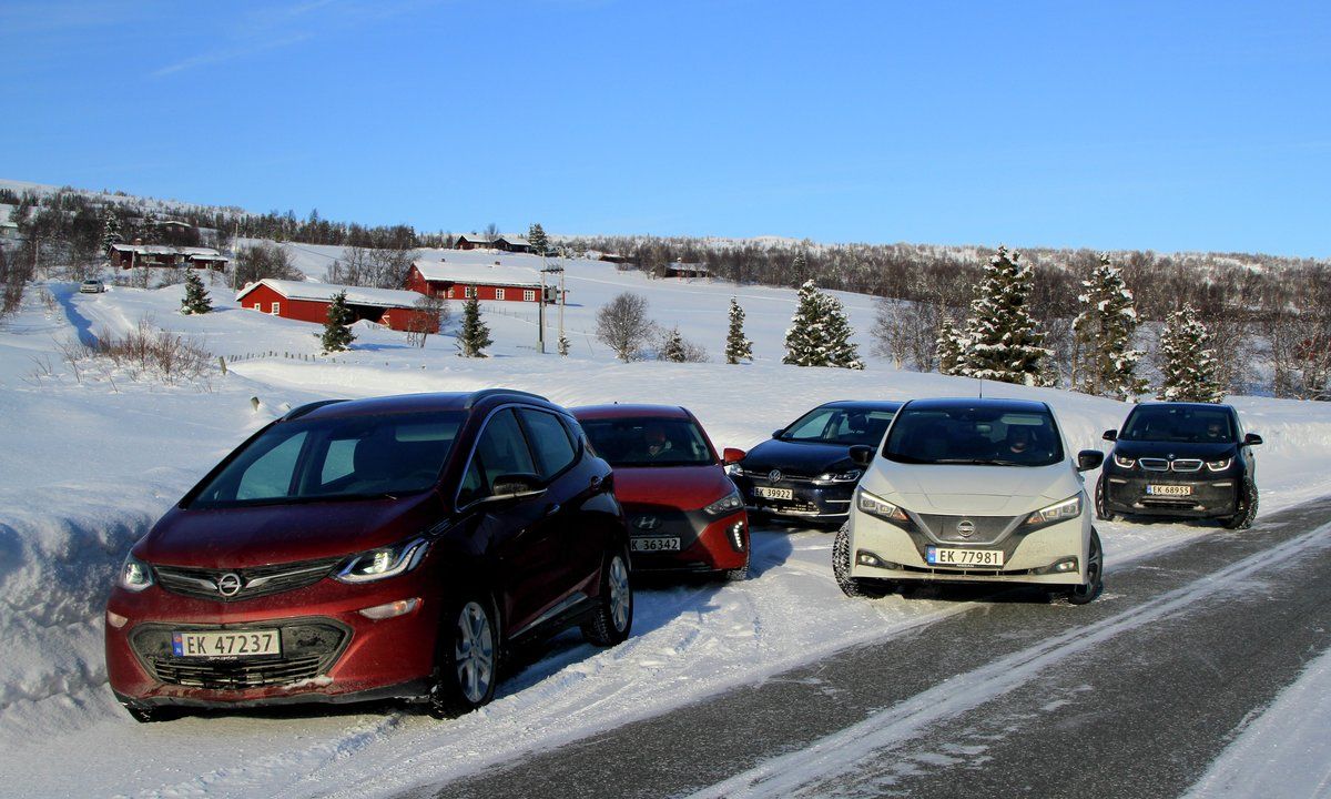 La Asociación Noruega de Vehículos Eléctricos compara 5 coches eléctricos en condiciones invernales