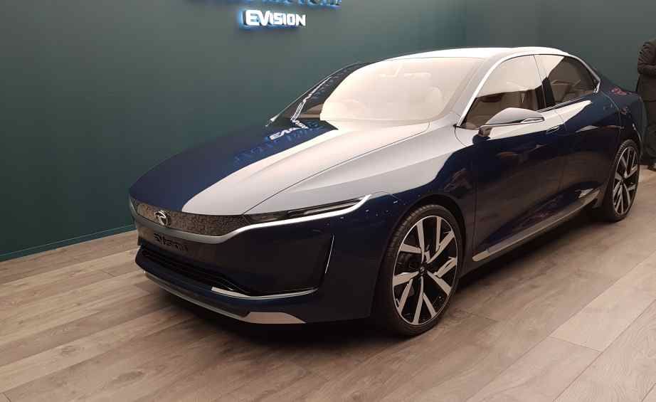 TATA EVision Concept. Una berlina eléctrica con un atractivo diseño