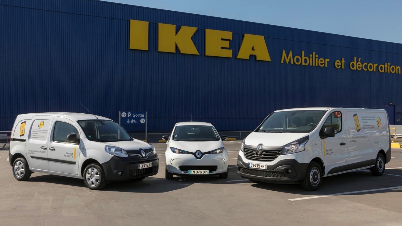 Renault ofrecerá un sistema de carsharing eléctrico a los clientes de IKEA para transportar sus muebles