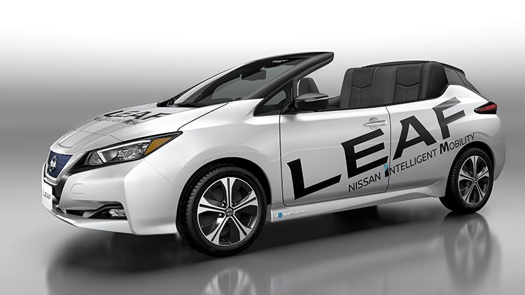 Se presenta una versión descapotable del Nissan LEAF