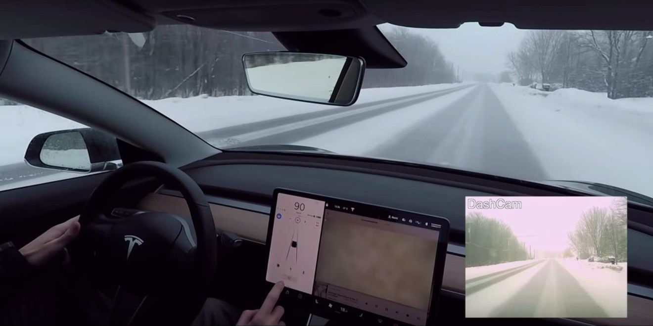 ¿Cómo se desenvuelve el Autopilot de Tesla contra una tormenta de nieve? (Vídeo)