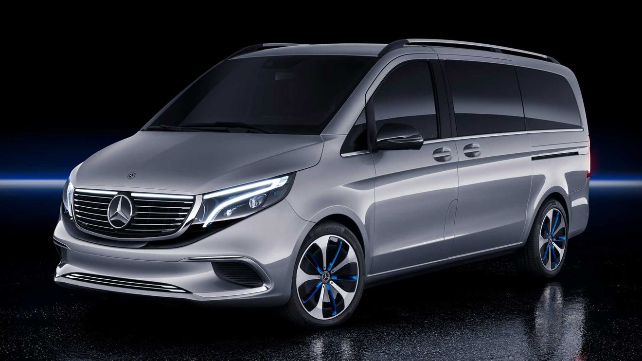 Mercedes-Benz EQV Concept: una versión eléctrica de la furgoneta de lujo Clase V con más de 400 kilómetros de autonomía que se pondrá a la venta en septiembre