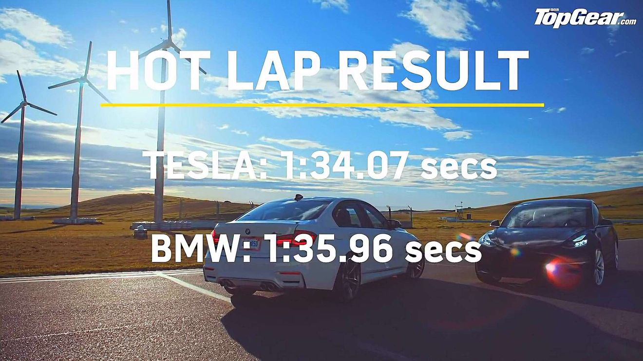 El Tesla Model 3 Performance vence al BMW M3 en la prueba de circuito de Top Gear