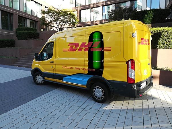 DHL utilizará furgonetas de pila de combustible de hidrógeno de Streetscooter