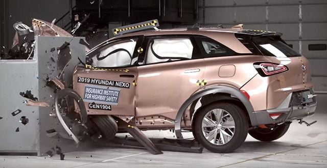 El Hyundai Nexo consigue la puntuación máxima en las pruebas de choque de IIHS