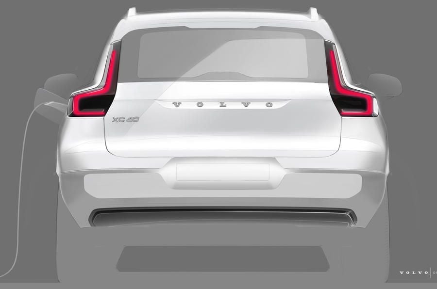 Volvo muestra nuevos adelantos del XC40 eléctrico, donde podemos ver la presencia de un maletero frontal