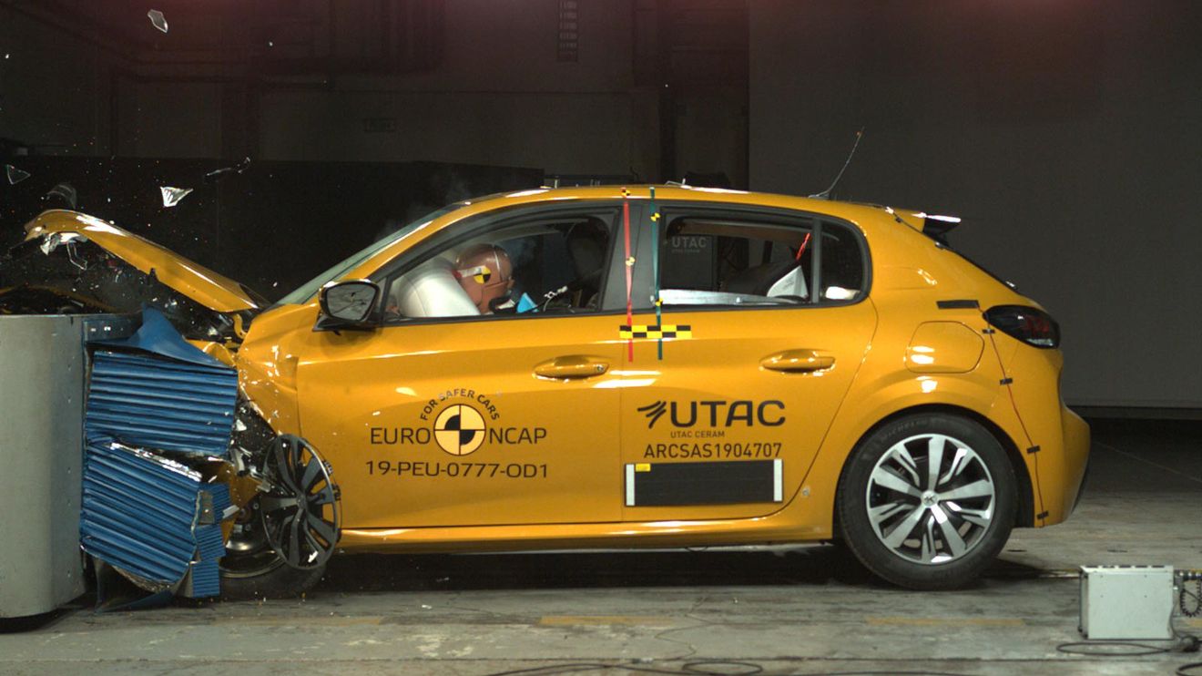 El Peugeot 208 se queda en 4 estrellas en las pruebas de choque de EuroNCAP