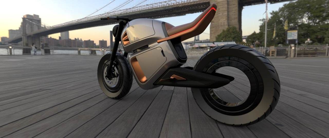 Nawa Racer. Una moto eléctrica dotada de una batería híbrida con supercondensadores, capaz de recuperar el 80% de la energía de la frenada regenerativa y llegar a los 300 km de autonomía