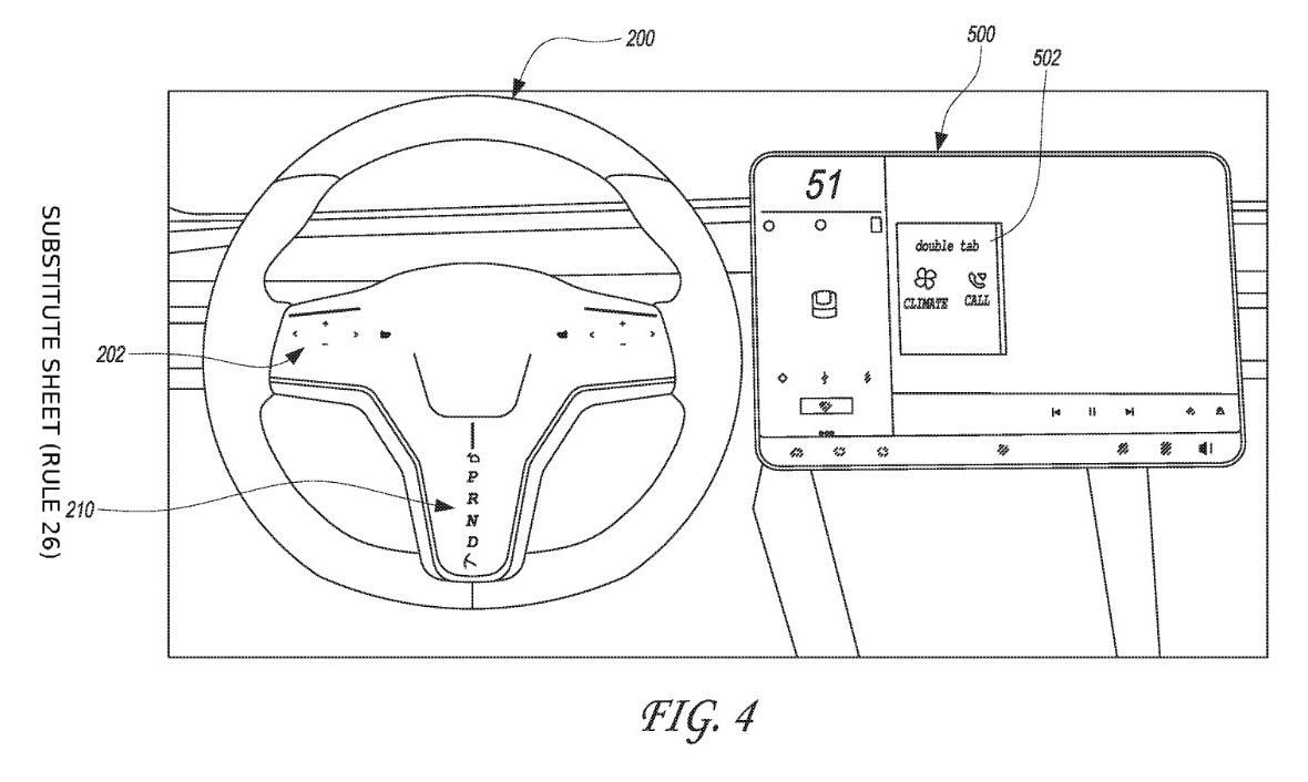 Tesla está preparando un volante con controles táctiles... incluyendo el selector de marchas