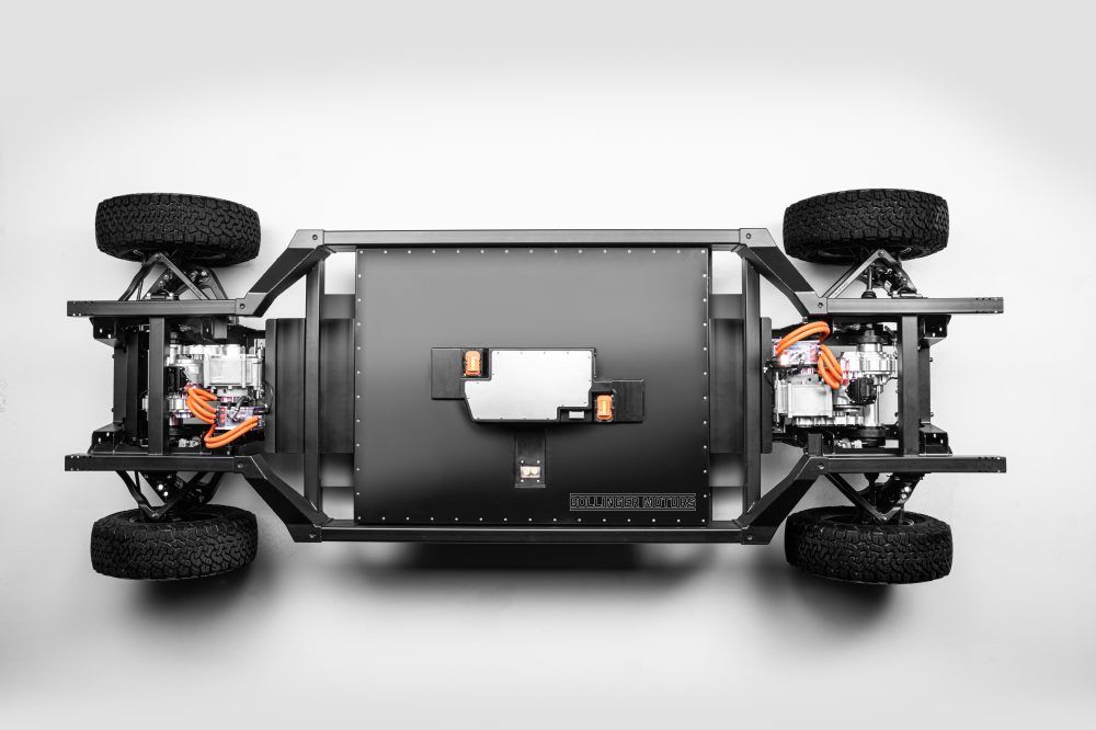 Bollinger presenta su plataforma eléctrica todoterreno «E-Chassis», que ofrecerá a otros fabricantes para que creen sus propios coches eléctricos