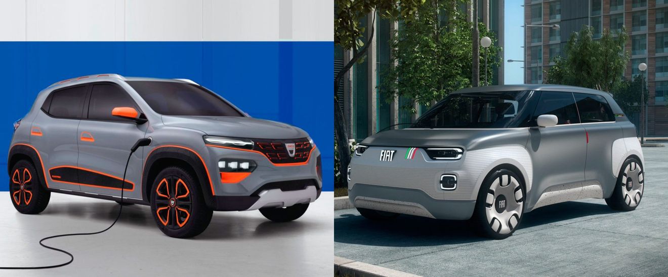 Dacia Spring vs FIAT Centoventi: comienza la guerra de los coches eléctricos económicos