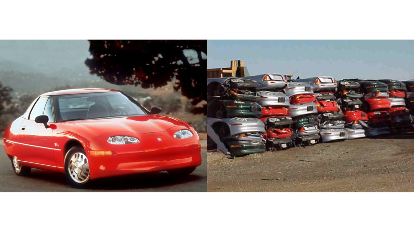 Un poco de historia. General Motors EV1: el coche eléctrico de los años 90 que fue destruido por su propio fabricante