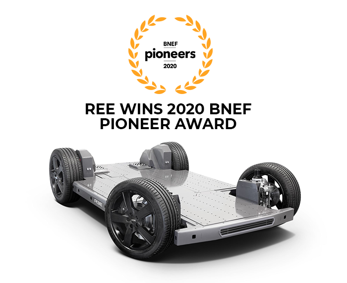 La plataforma modular de REE Automotive gana el premio Pioneros de Bloomberg