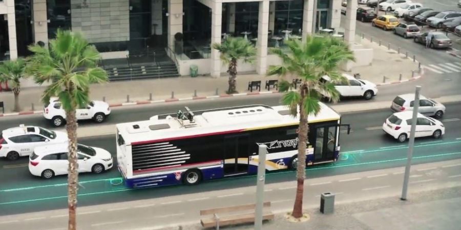 Tel Aviv será la primera ciudad con una línea de autobuses eléctricos con recarga inalámbrica en movimiento