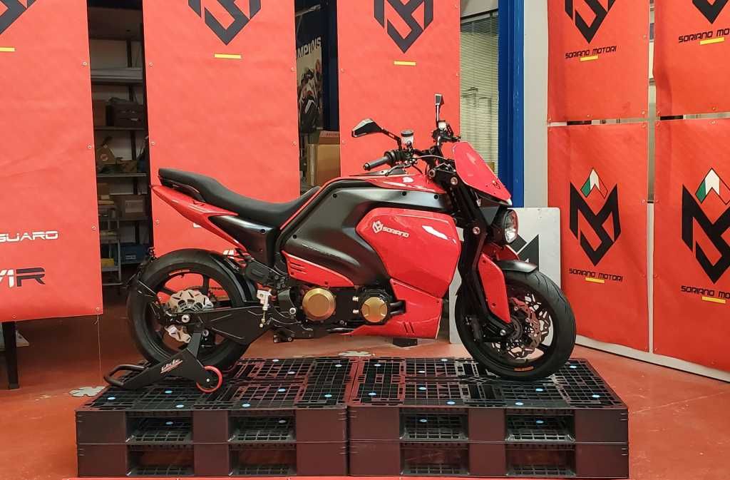 Soriano Motori V1-GARA. Una moto eléctrica con 20 kWh y 180 km de autonomía