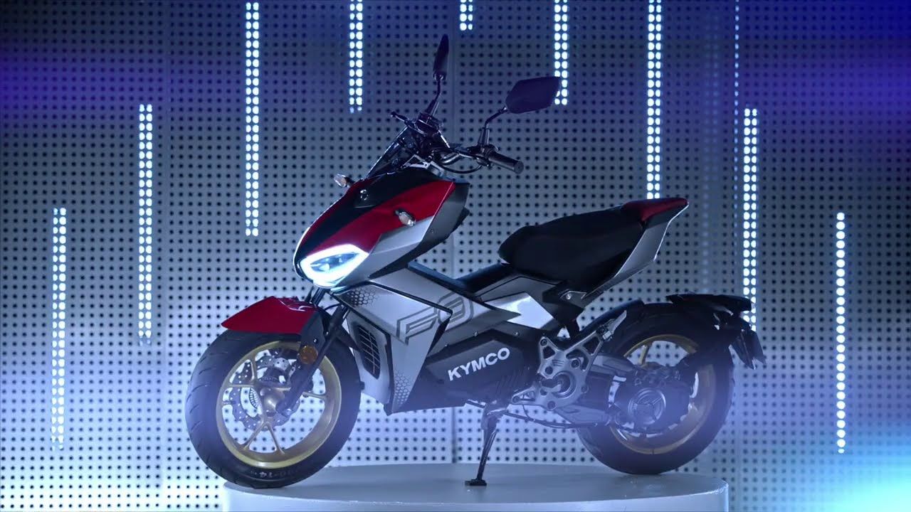 Se presenta la Kymco F9. La primera moto eléctrica con cambio automático de dos marchas