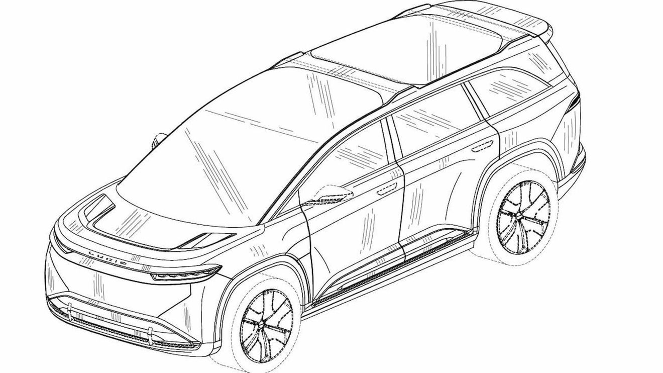 Se filtra el diseño del Lucid Gravity, un SUV eléctrico de lujo que se acercará a los 800 kilómetros de autonomía