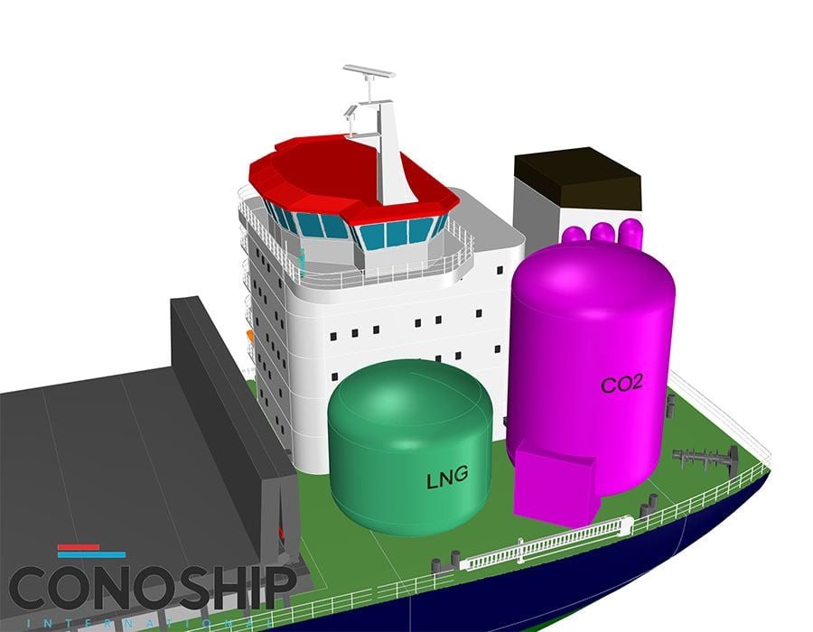 Capturar el CO2 emitido por buques propulsados con GNL ya es posible