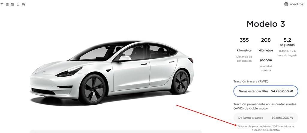 tesla model 3 demanda