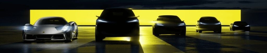 Lotus confirma el lanzamiento de 4 modelos 100% eléctricos: dos SUV, una berlina y un deportivo