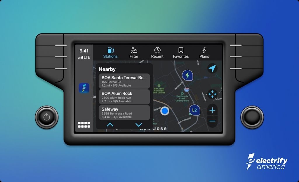 Electrify America hace más fácil encontrar cargador para el coche eléctrico mientras conduces