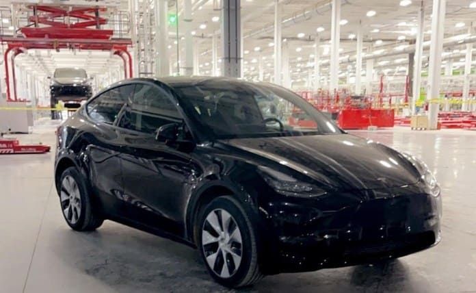 Primeras imágenes de preproducción del Tesla Model Y en Giga Texas