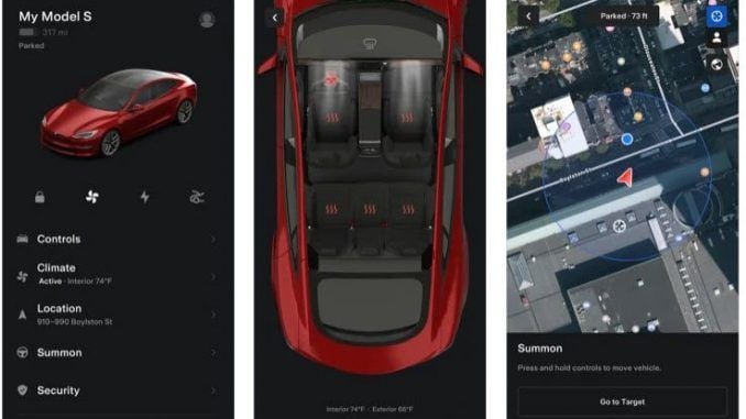 Ya está disponible la nueva versión de la aplicación móvil de Tesla y llega cargada de novedades