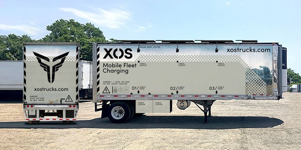 Xos Hub, un "camión cisterna" para recargar fácilmente flotas de comerciales eléctricos