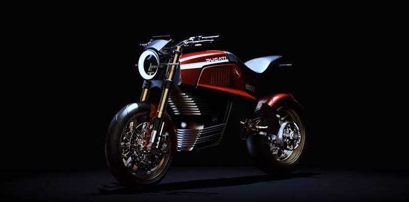 Ducati 860-E. Una espectacular moto eléctrica diseñada por Italdesign