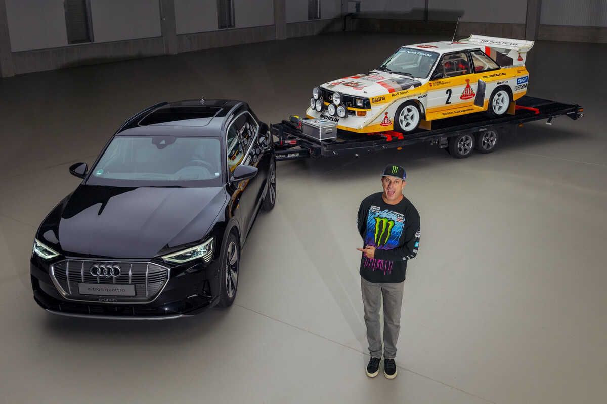 Ken Block anticipa su próxima gesta, la "Electrikhana", en colaboración con Audi