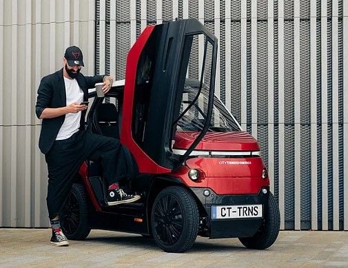 Este coche eléctrico de bajo coste tiene un cuerpo plegable, y ha logrado financiación para fabricarse