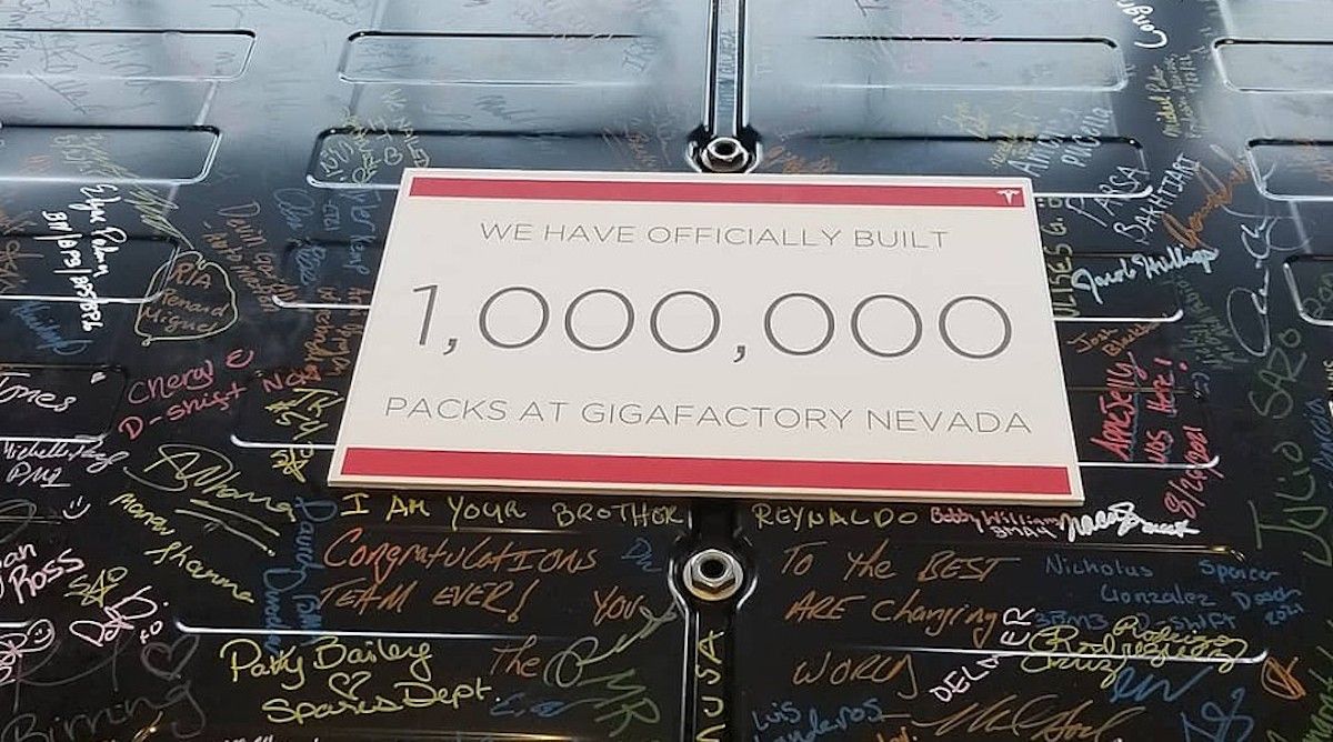 Tesla ha construido su batería número 1.000.000 en Giga Nevada