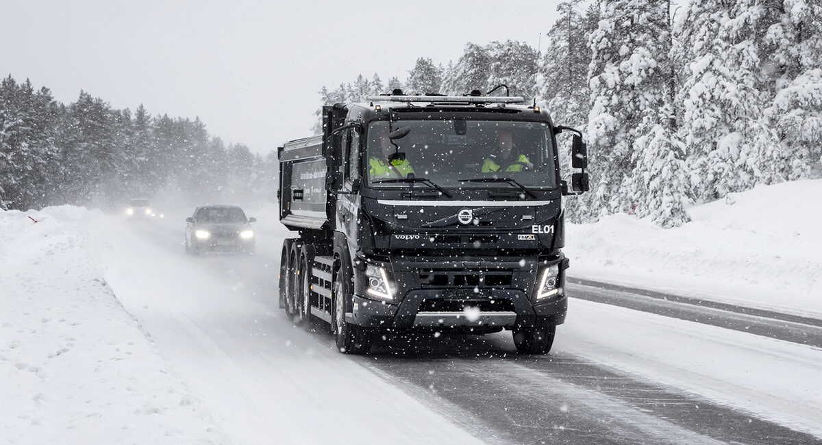 Sí, es viable utilizar camiones eléctricos para transportar 14 toneladas de carga por debajo  de -30 ºC