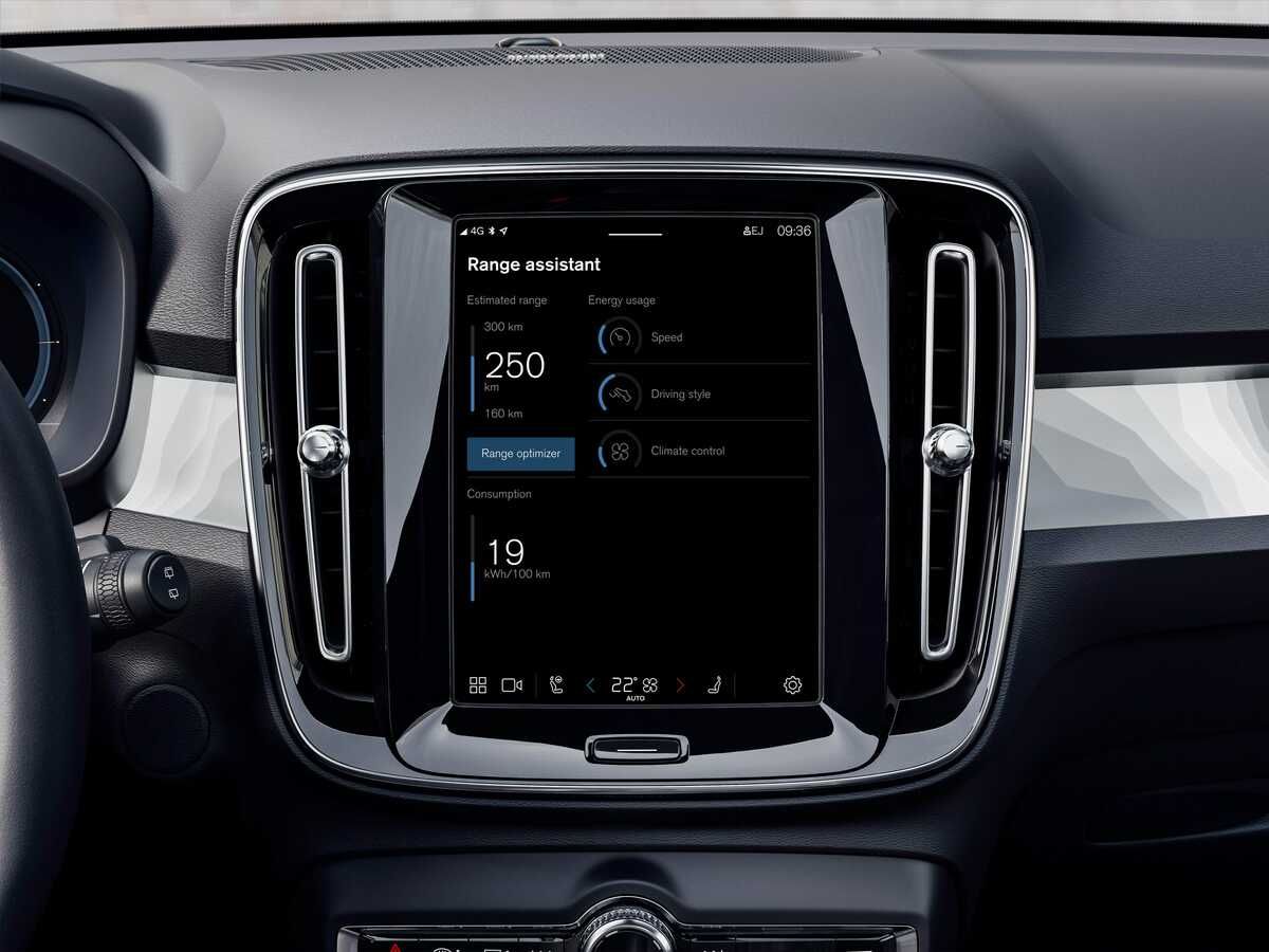 Volvo añade en la última actualización OTA del XC40 Recharge el Range Assistant y más autonomía