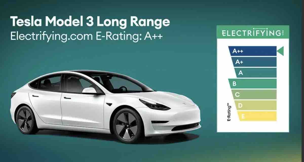 Tesla Model 3 y BMW i4 encabezan la lista del coche eléctrico más eficiente