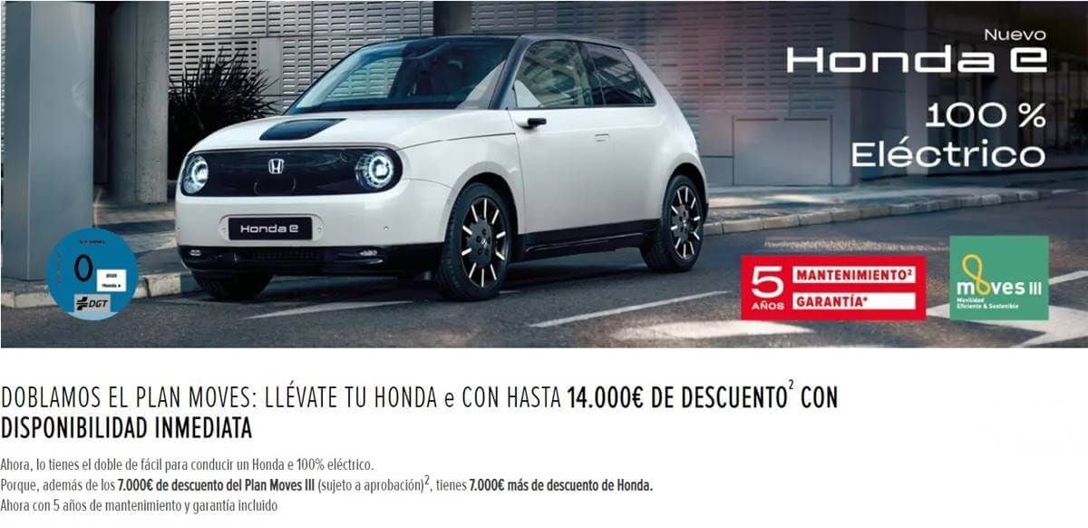 Chollo a la vista. El Honda e ahora con hasta 14.000 euros de descuento