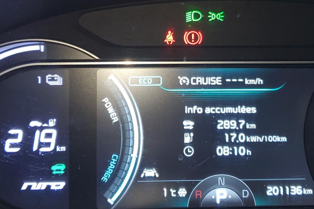 KIA e-Niro eléctrico supera los 200.000 km trabajando como VTC