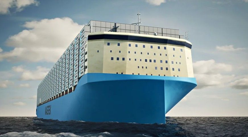 Maersk presenta el diseño de nuevos portacontenedores alimentados con metanol verde