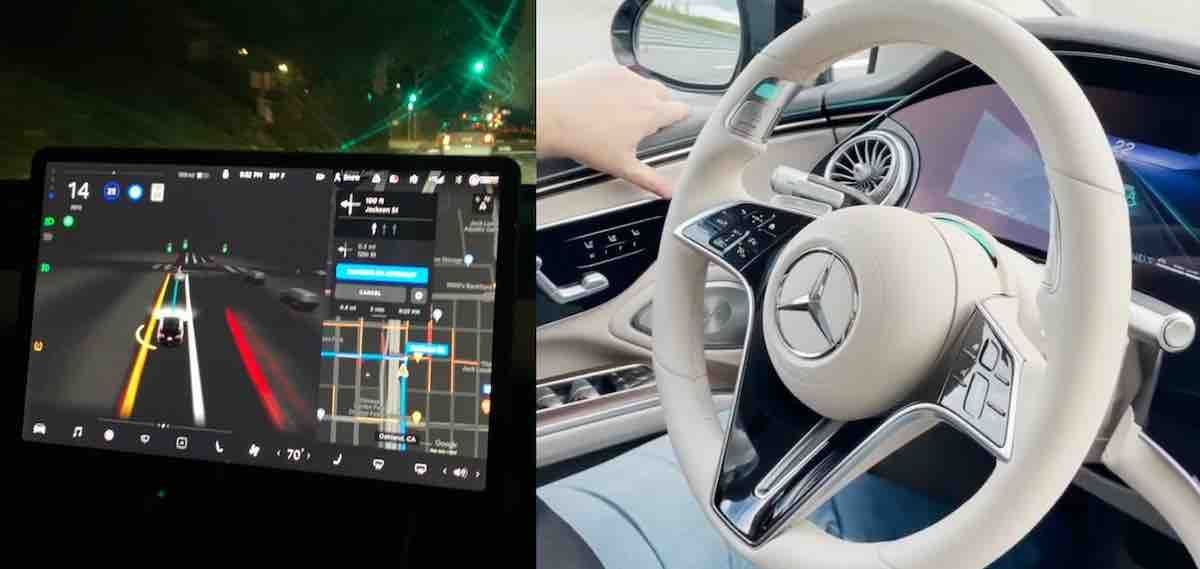 ¿Puede competir Mercedes y su Drive Pilot Nivel 3 contra el FSD de Tesla Nivel 2? (vídeo)