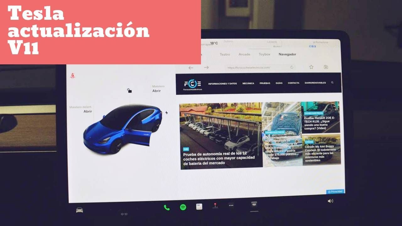 Estas son todas las novedades de la actualización V11 de Tesla (con vídeo)