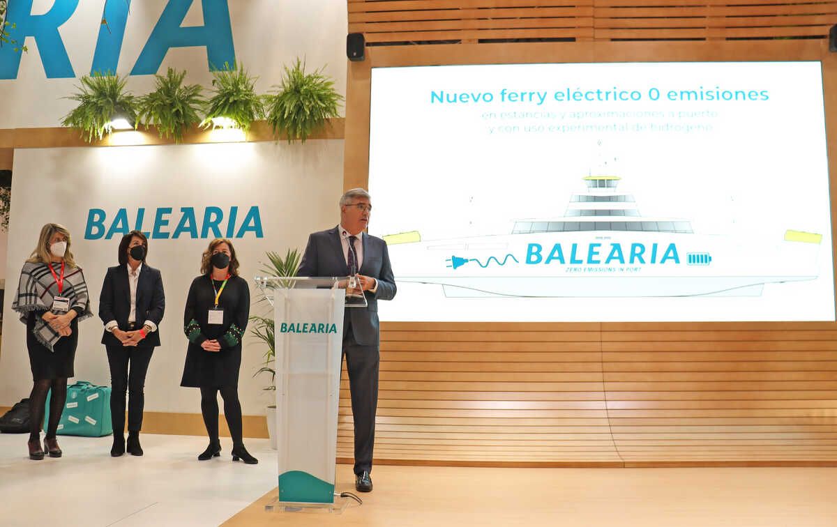 Baleària anuncia en FITUR su próximo ferry diésel-eléctrico para 2023