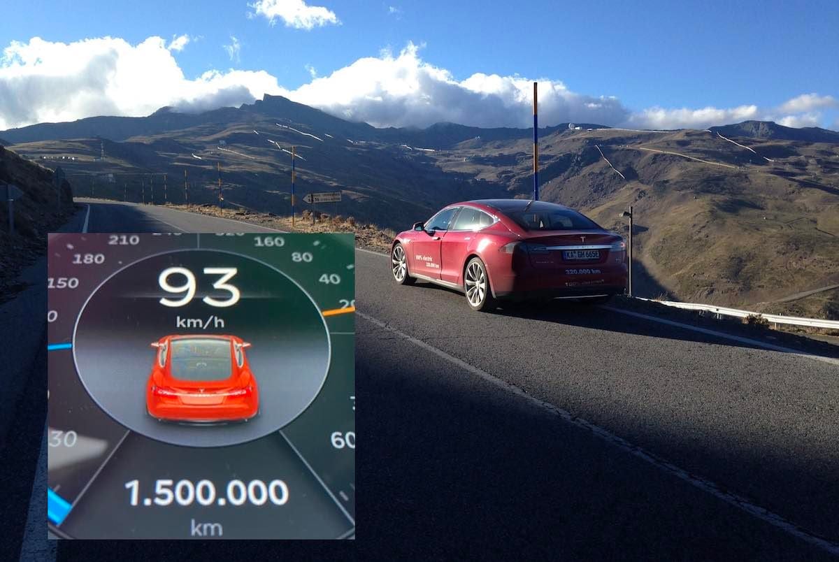 Este Tesla Model S del 2014 supera los 1.5 millones de kilómetros recorridos