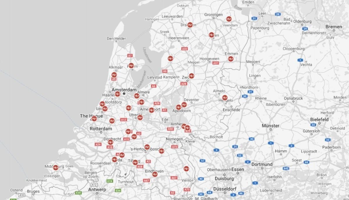 Tesla abre su red de supercargadores a todos los coches eléctricos en todas las estaciones de los Países Bajos