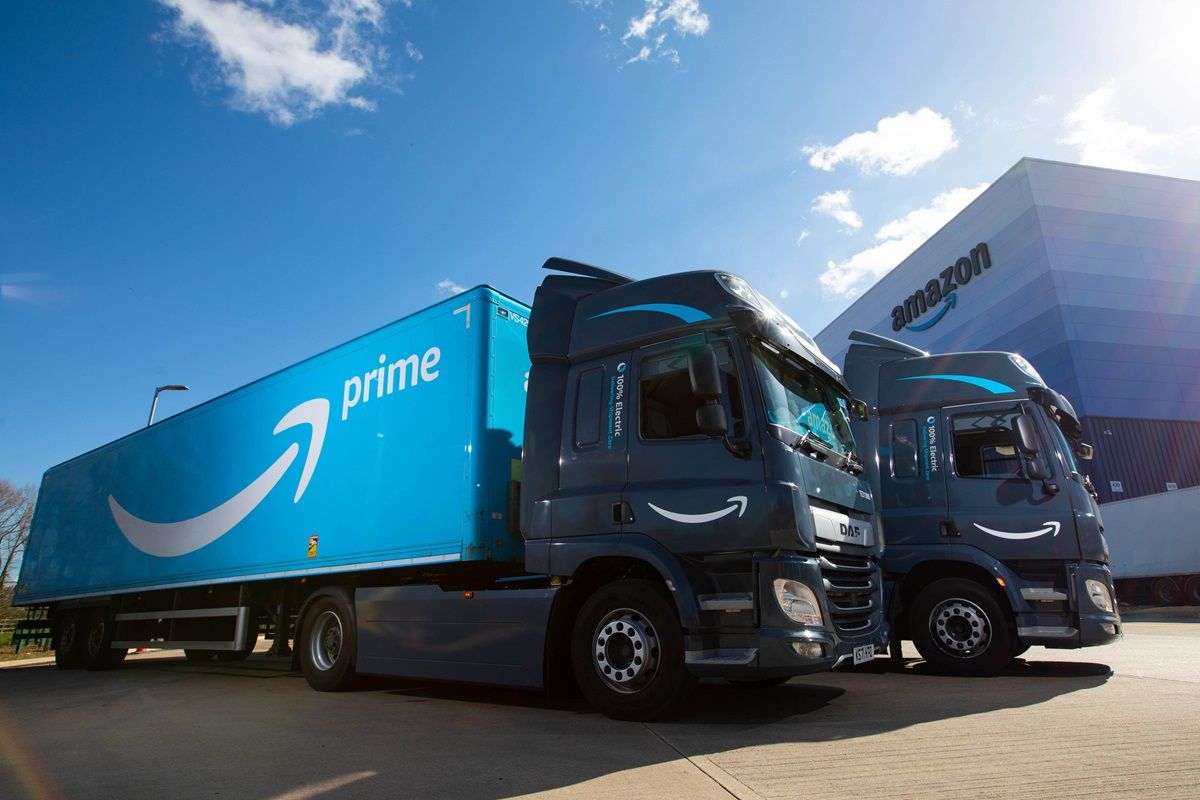 Amazon empieza a comprar camiones eléctricos a DAF para electrificar su flota europea