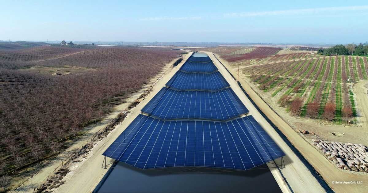 California probará la instalación de paneles solares fotovoltaicos sobre canales de conducción de agua